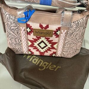 Wrangler Floral Embroidered Shoulder Bag